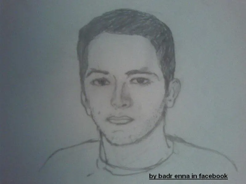 face hand drawing 01