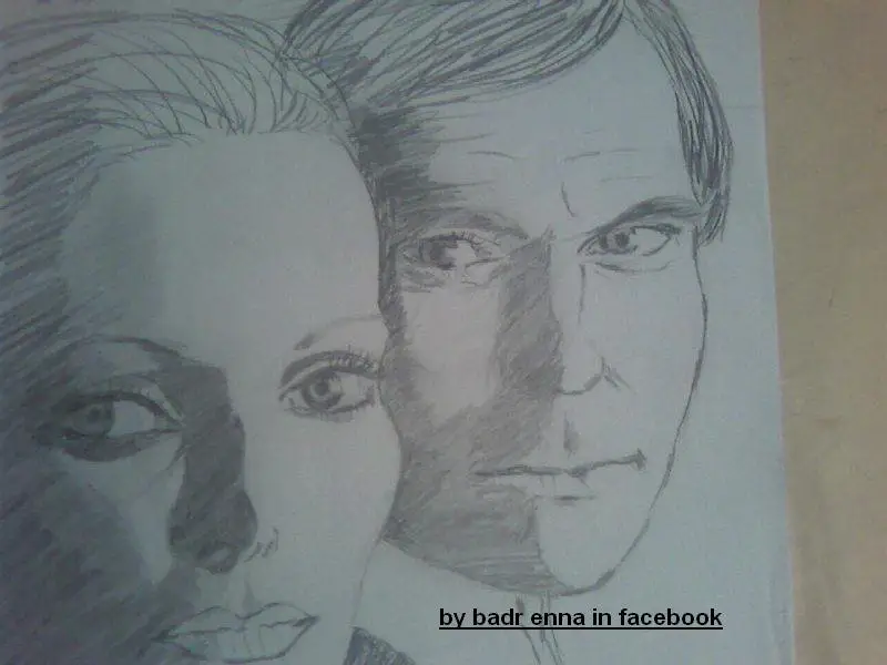 face hand drawing 02