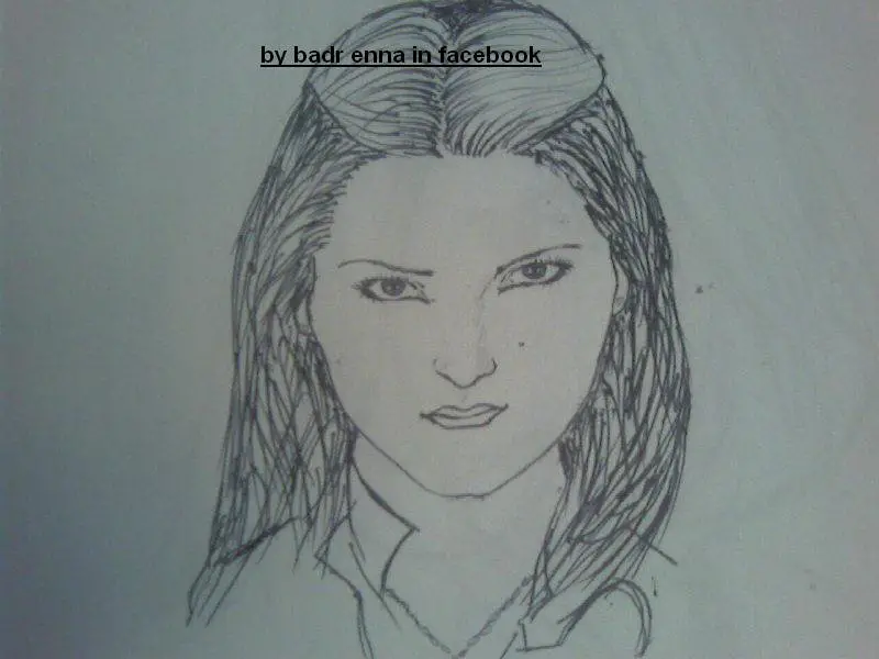 face hand drawing 05