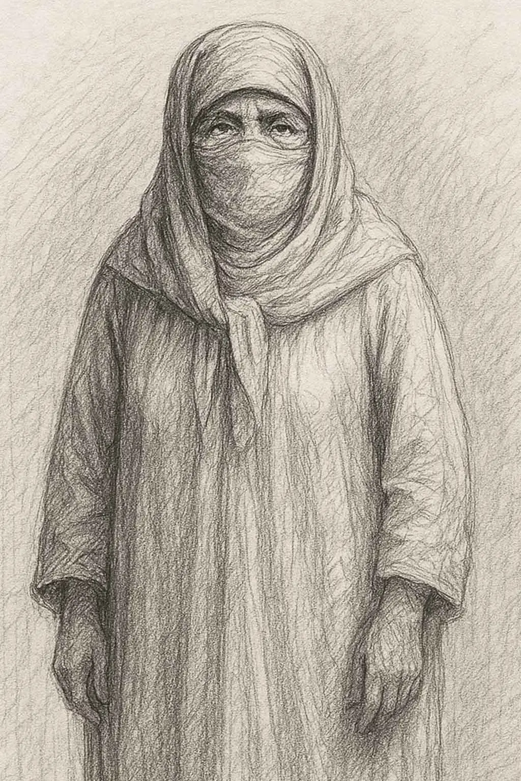 women draw portrait